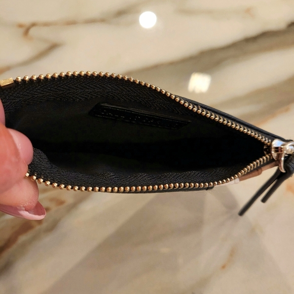 Call it Spring - Card and coin purse 100% Genuine Leather Tan white cream black - Picture 4 of 5